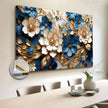 Floral Canvas Wall Art With Frame / Ruchi