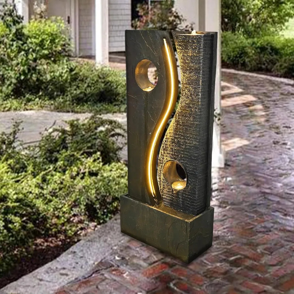 Indoor Outdoor Resin LED Water Fountain / Ruchi