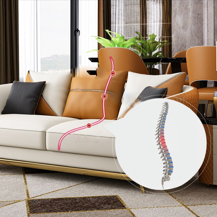 Astonishing Curvy Back Leather 1-2-3 Seater Sofa Set / Ruchi