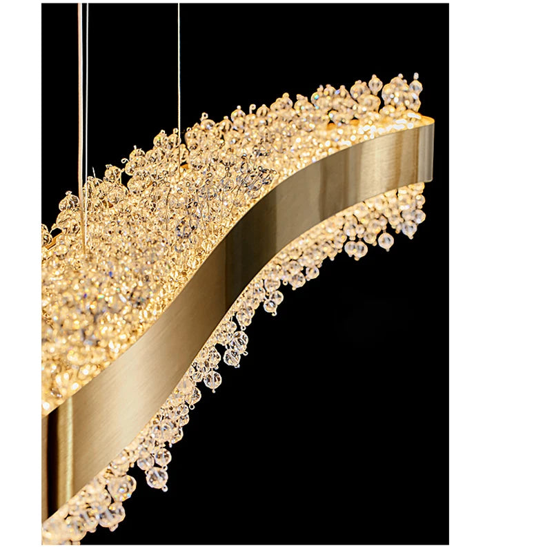 Modern Crystal Shiny Style LED Chandelier