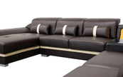 Glamorous LED Sectional Leather Sofa / Ruchi