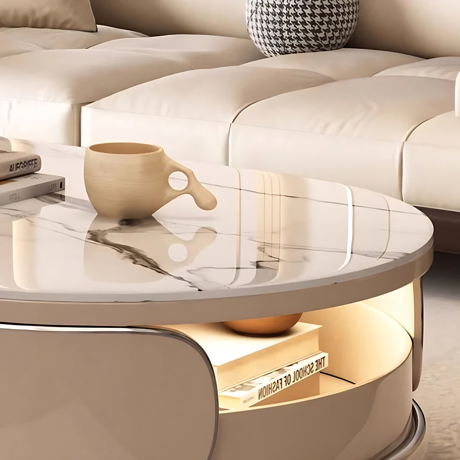 LED Coffee Table With Storage / Ruchi
