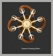 Remote Control LED Crystal Ceiling Fan Light