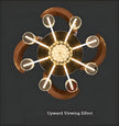 Remote Control LED Crystal Ceiling Fan Light / Ruchi