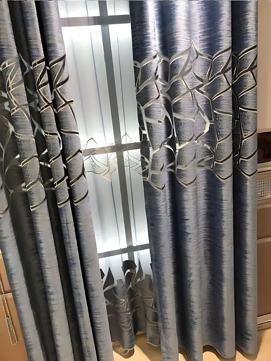Modern Velvet Window Curtain For Bedroom / Ruchi