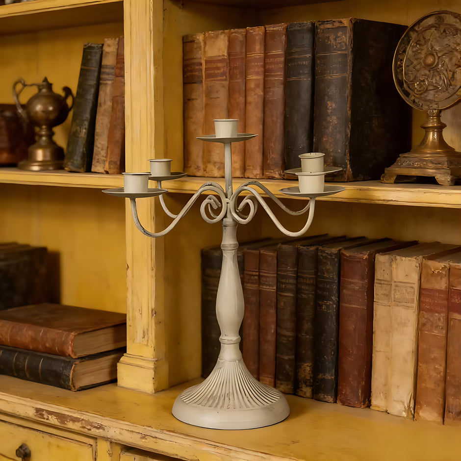 European Style Metal Candlestick Candle Holder / Ruchi