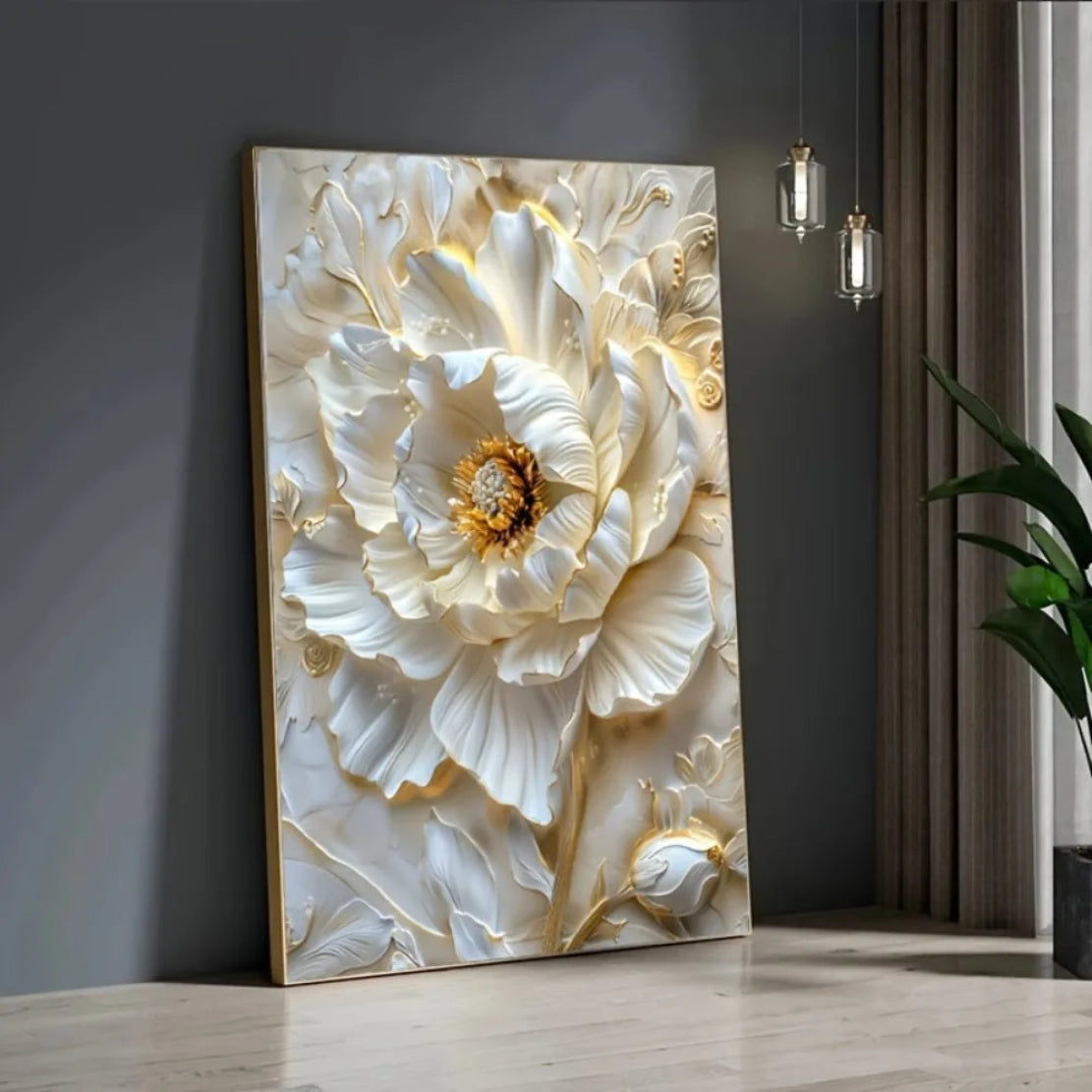 Modern Rose Canvas Painting / Ruchi