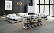Glamorous LED Sectional Leather Sofa / Ruchi