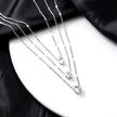 Triple Layered Women Pendant Necklace