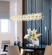 Modern LED Light Crystal Chandelier For Bedroom / Ruchi