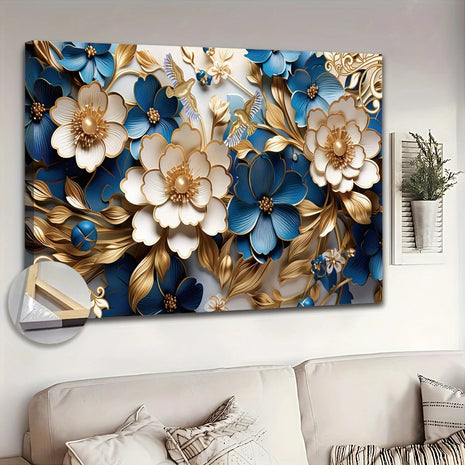 Floral Canvas Wall Art With Frame / Ruchi