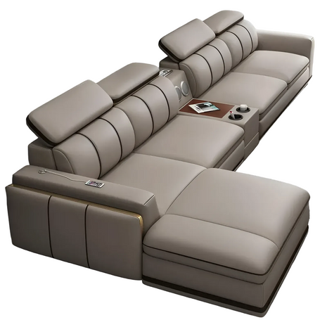 Multi-functional Sectional Leather Sofa