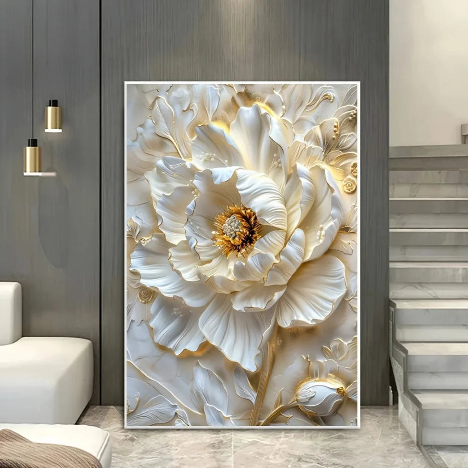 Modern Rose Canvas Painting / Ruchi