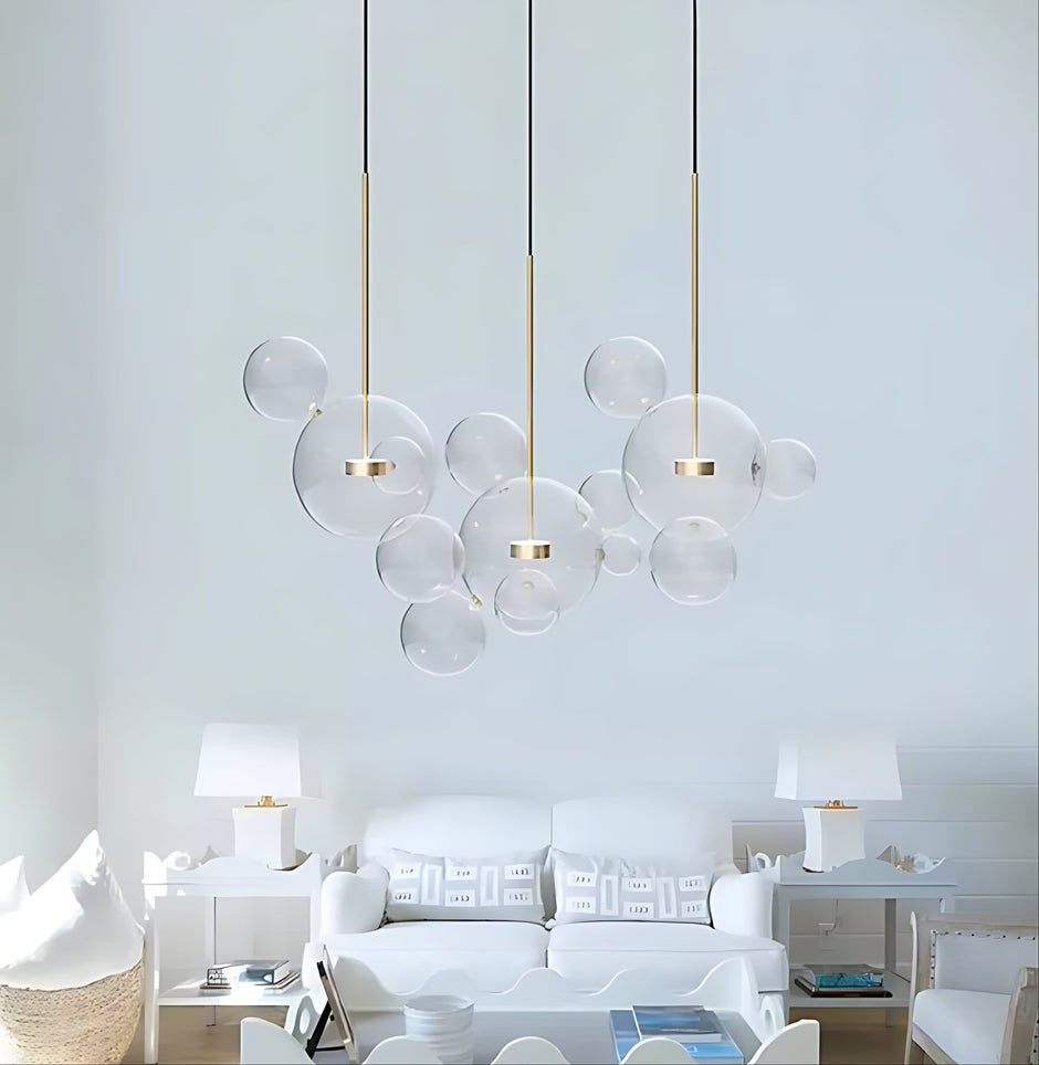 Bubble Shaped LED Glass Pendant Lighting / Ruchi