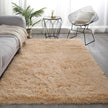 Palatial Design Solid Pattern Non-Slip Polyester Area Rug / Ruchi