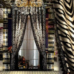 Polyester Tulle Window Curtain With Zebra Stripes / Ruchi
