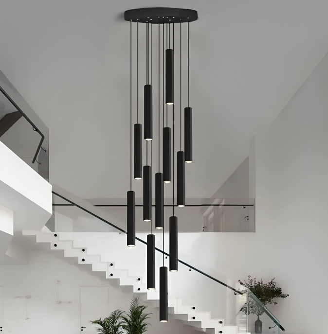 Black Modern LED Pendant Lighting / Ruchi