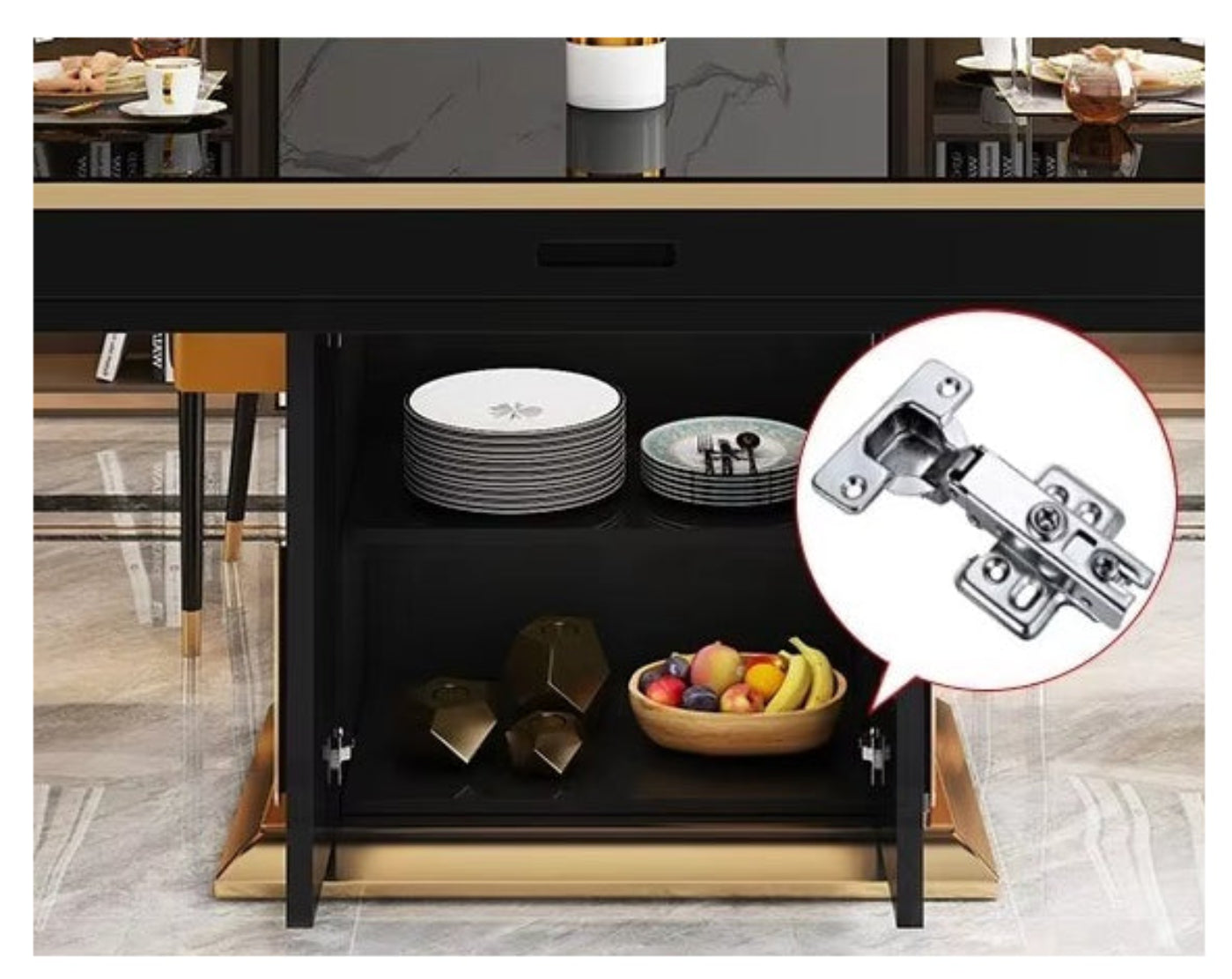 Smart-Heating Extendable Dining Table Set / Ruchi