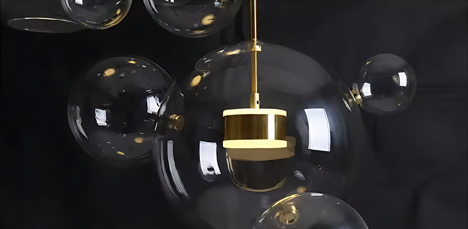 Clear Bubble LED Glass Pendant Lighting / Ruchi