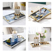 Metal Serving Tray With Handles / Ruchi