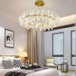 Modern LED Light Crystal Chandelier For Bedroom / Ruchi