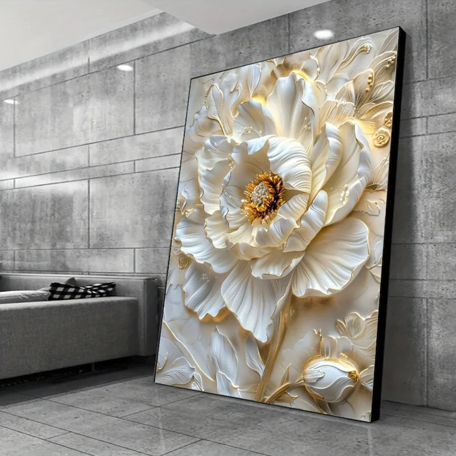 Modern Rose Canvas Painting / Ruchi