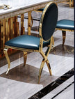 6 Piece Leather Luxurious Dining Chair Set / Ruchi