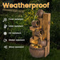 Wood-themed Resin LED Indoor Outdoor Waterfall Fountain / Ruchi