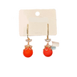 Round Cubic Zirconia Drop Earrings