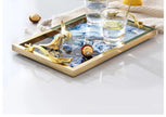 Metal Serving Tray With Handles / Ruchi