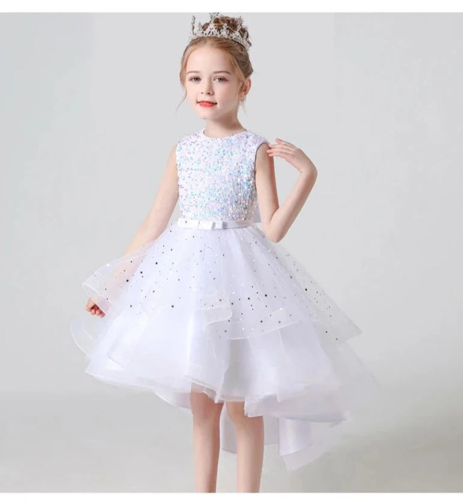 Sleeveless Cotton Flower Girl Dress For Wedding / Ruchi