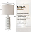 Modern Ceramic Table Lamp Set of 2 / Ruchi