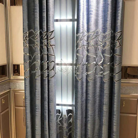Modern Velvet Window Curtain For Bedroom / Ruchi