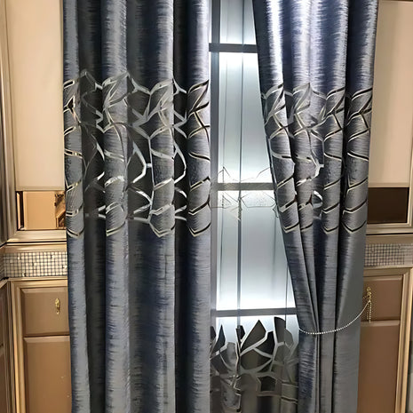 Modern Velvet Window Curtain For Bedroom / Ruchi
