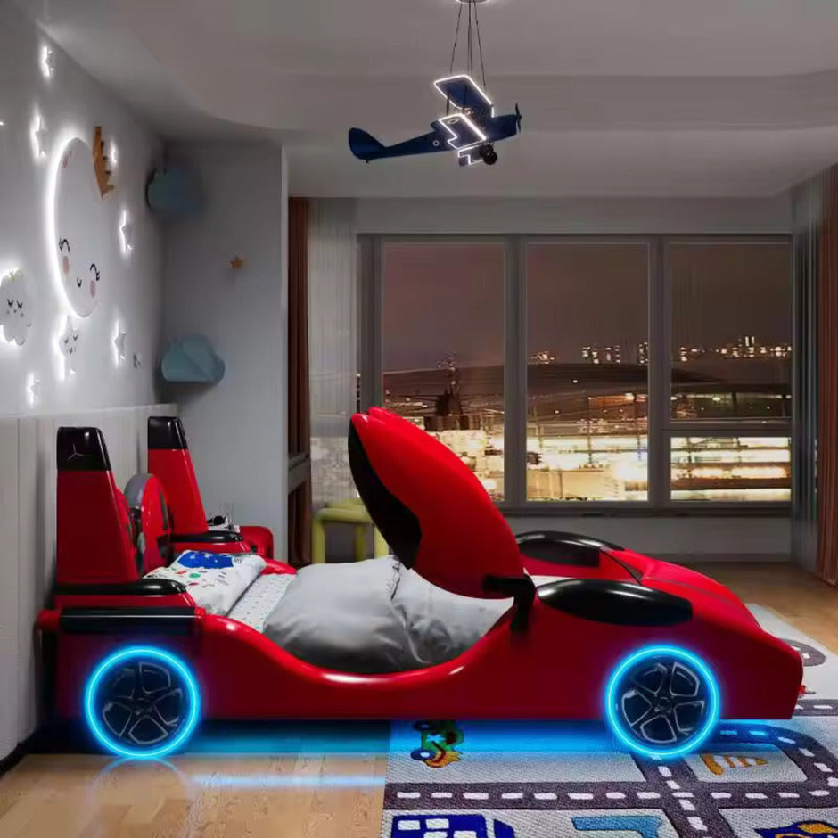 Leather Car Bed with LED & Speaker / Ruchi