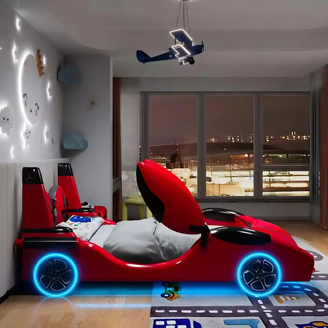 Leather Car Bed with LED & Speaker / Ruchi