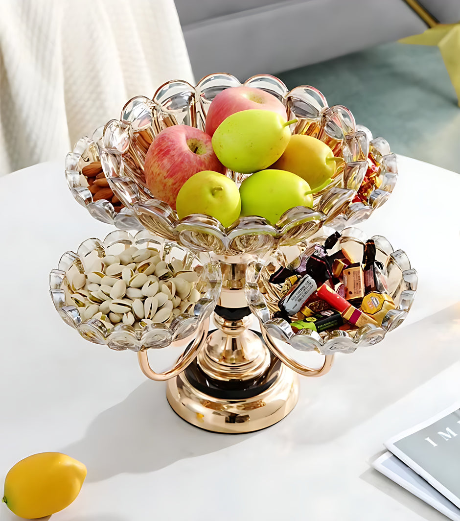 Modern Fruit Stand With 5 Bowls For Counter / Ruchi