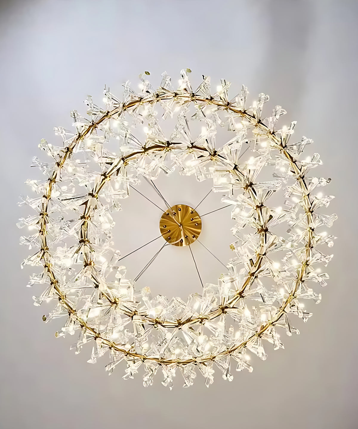 Luxury LED Crystal Chandelier Lamp / Ruchi