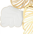 Golden & White Leaf 3D Metal Wall Decor / Ruchi