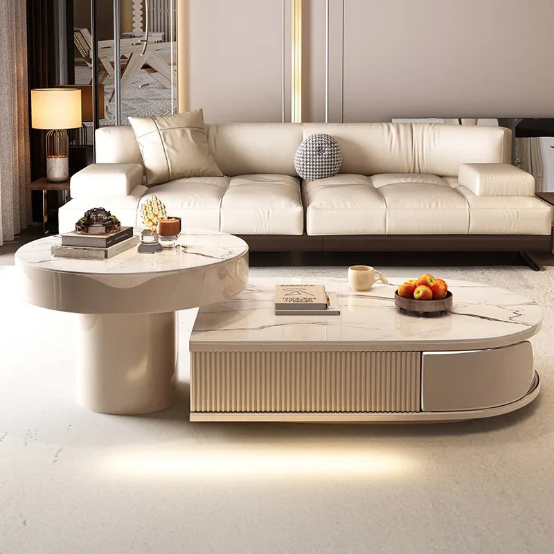 LED Coffee Table With Storage / Ruchi