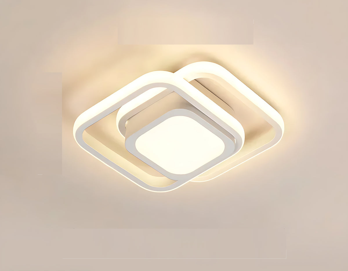 Modern Geometric LED Flush-Mount Ceiling Lights