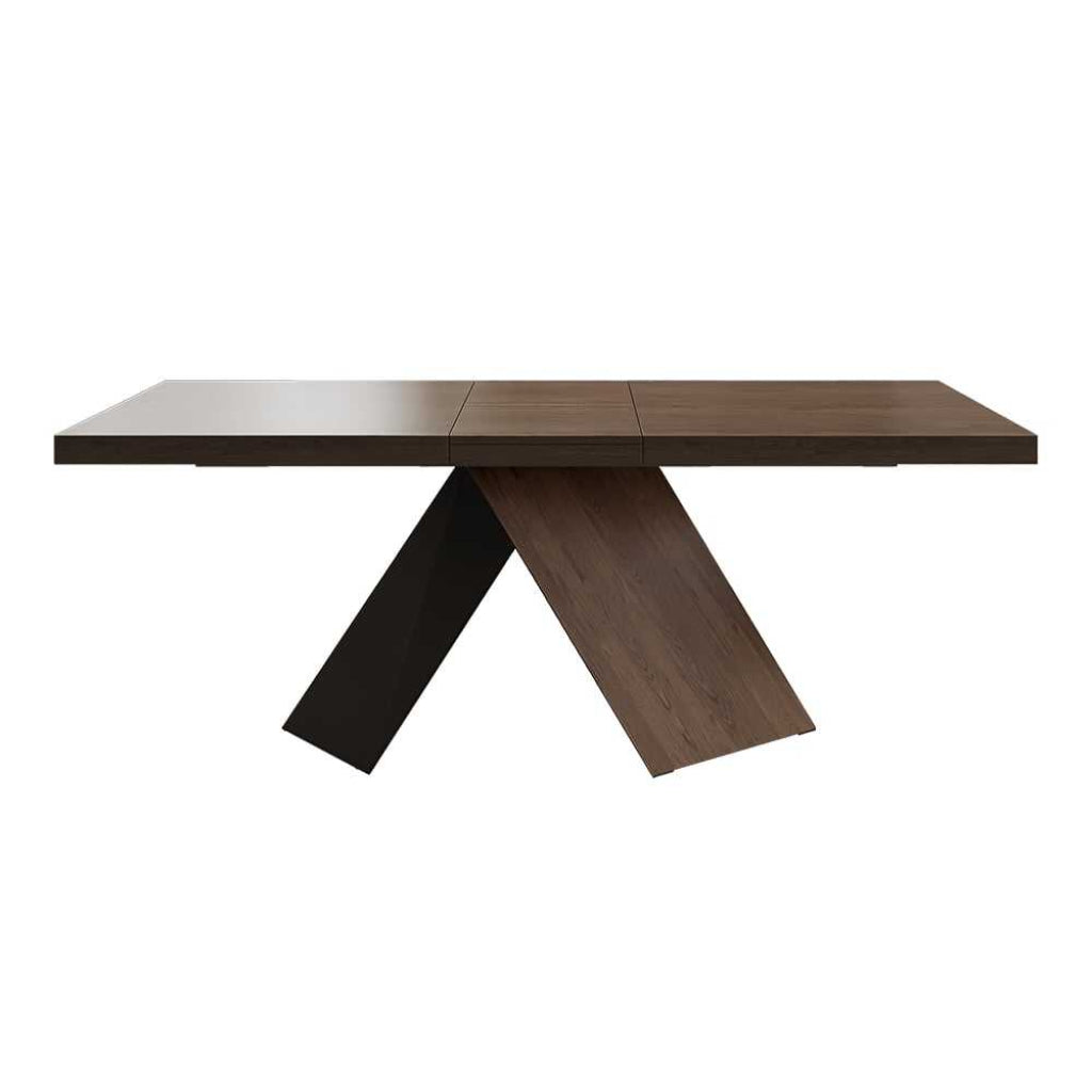 Rectangular Extendable Wooden Dining Table Set For 6