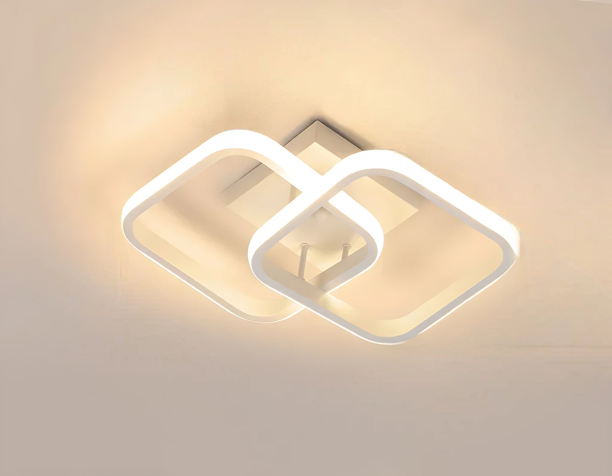Modern Geometric LED Flush-Mount Ceiling Lights