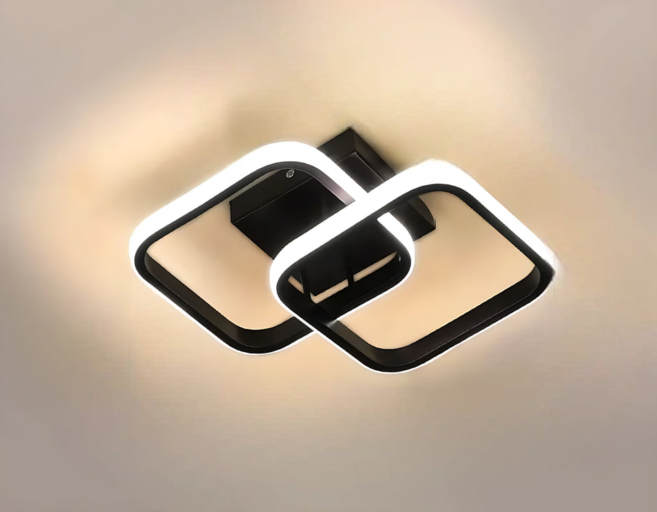 Modern Geometric LED Flush-Mount Ceiling Lights / Ruchi