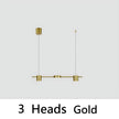 Modern Minimalist LED Linear Pendant Light Chandelier