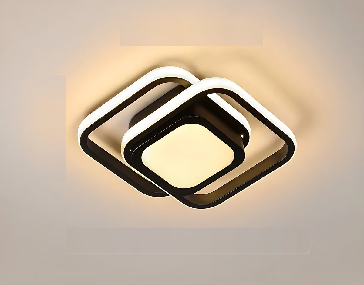 Modern Geometric LED Flush-Mount Ceiling Lights / Ruchi