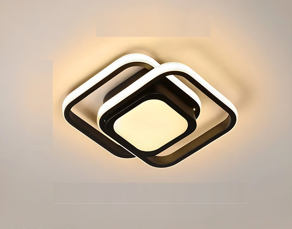 Modern Geometric LED Flush-Mount Ceiling Lights / Ruchi