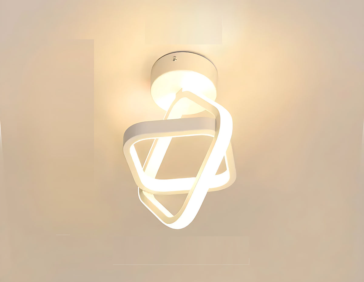 Modern Geometric LED Flush-Mount Ceiling Lights
