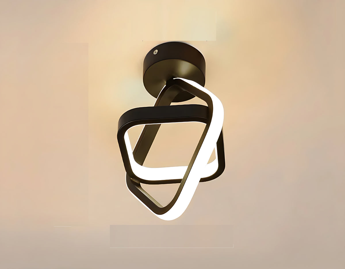 Modern Geometric LED Flush-Mount Ceiling Lights