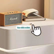 Solid Wooden Leather Bedside Table With LED / Ruchi